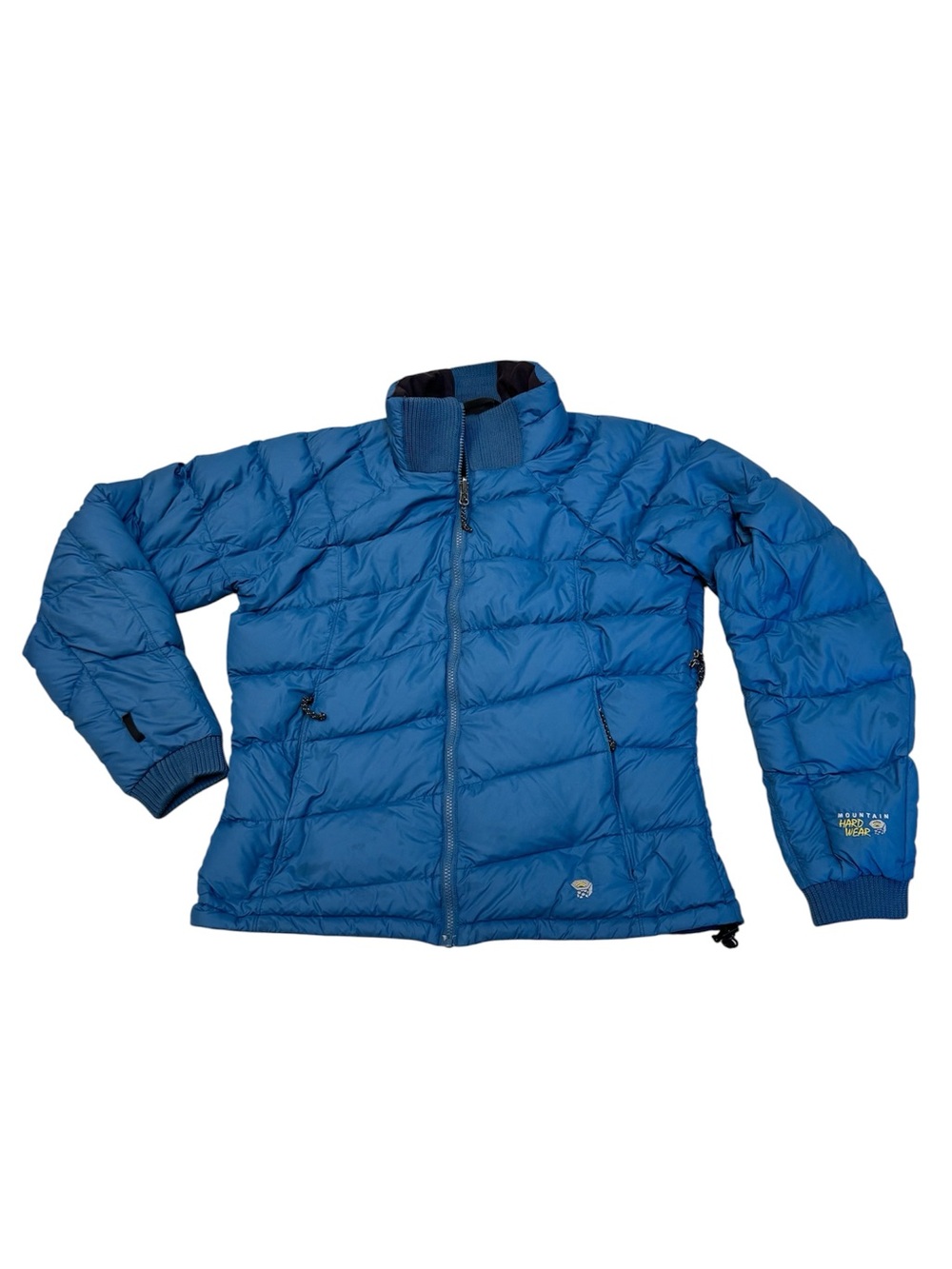 Mountain Hardware Women’s Blue Down Puffer High Stand Collar Jacket Size Large